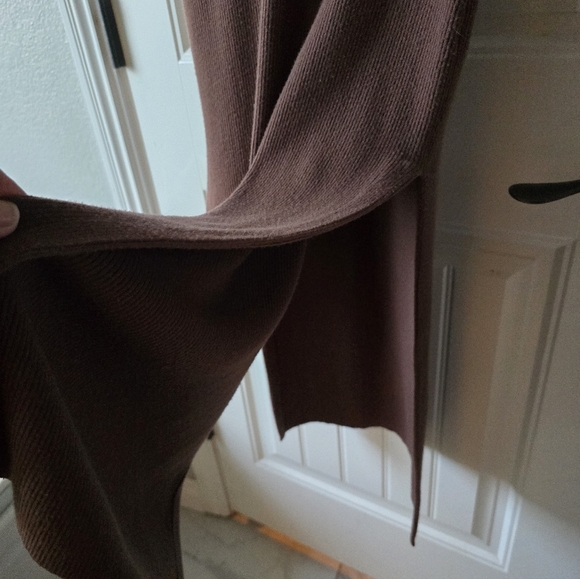 🤎✨ Anthropologie Daily Practice Ribbed V-Neck Sleeveless Sweater Vest Dress XS - Picture 10 of 13